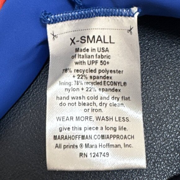 Mara Hoffman XS ZOA Crimson Colorblock Swim Bottom UPF 50+ Red‎ Multi NWT 9292 - Picture 8 of 15